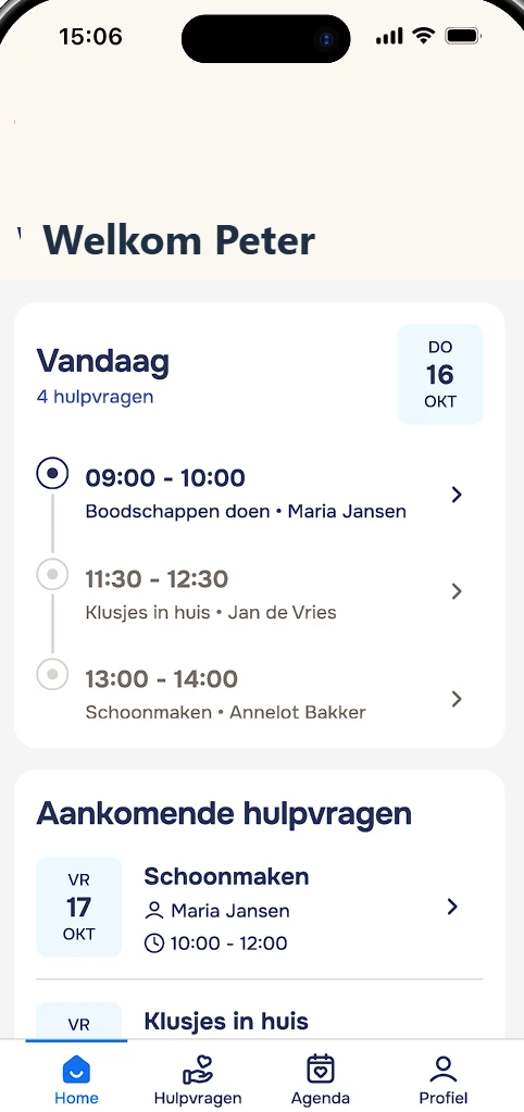 App: dagelijkse agenda